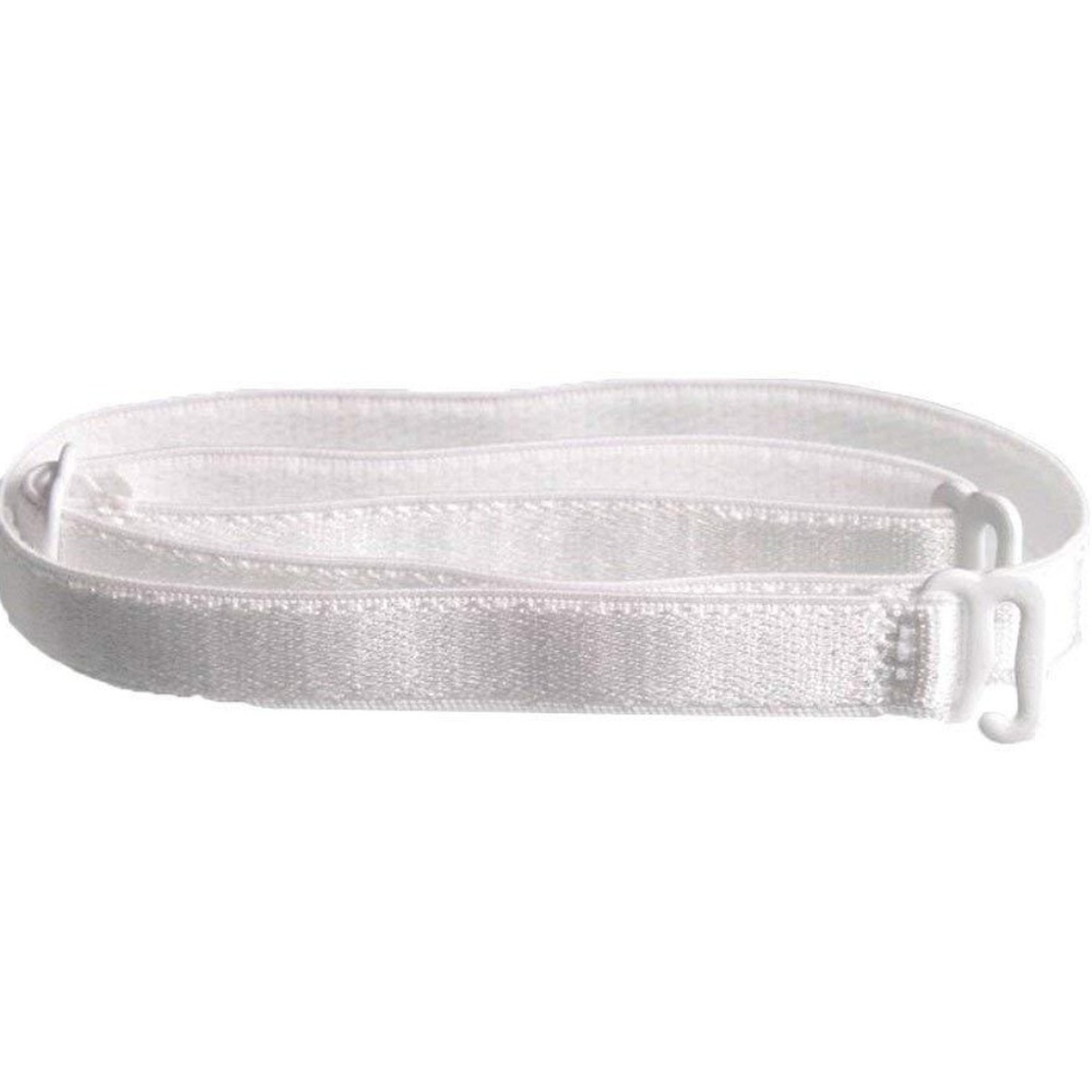 New Adjustable Replacement Bra Straps Set: White